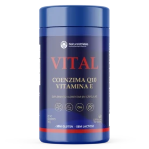 Vital - Coenzima Q10 + Vitamina E 60 Cápsulas